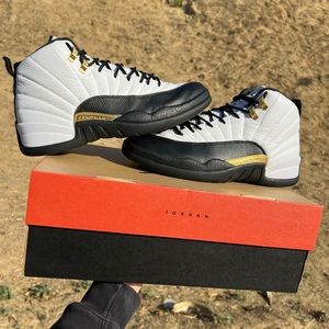 Jordan 12 Royalty, size 10.5, white and black